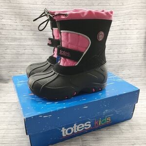 Totes Black Pink Girls Size 11 Snow‎ Boots Waterproof Insulated Juliet